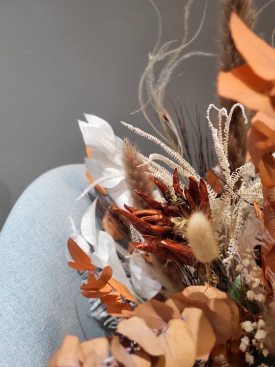 Dried flower arrangements 40cmD H50 photo #3