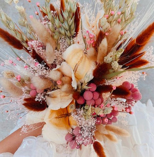 Dried flower arrangements 55cmD photo #1