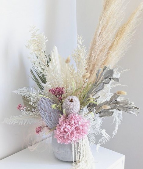 Dried flower arrangements 40 cm photo #1