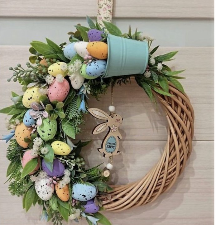 Creating a door wreath for spring or Easter 13.04. 35cm/D photo #1
