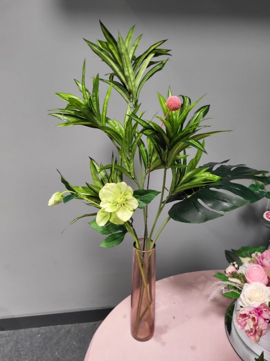 Dracea zaru kompozīcija ar vāzi 65cm photo #1