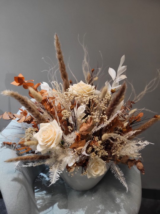 Dried flower arrangements 40cmD H50 photo #1