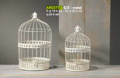 Bird's cage decoration H33; H42 2set photo #1