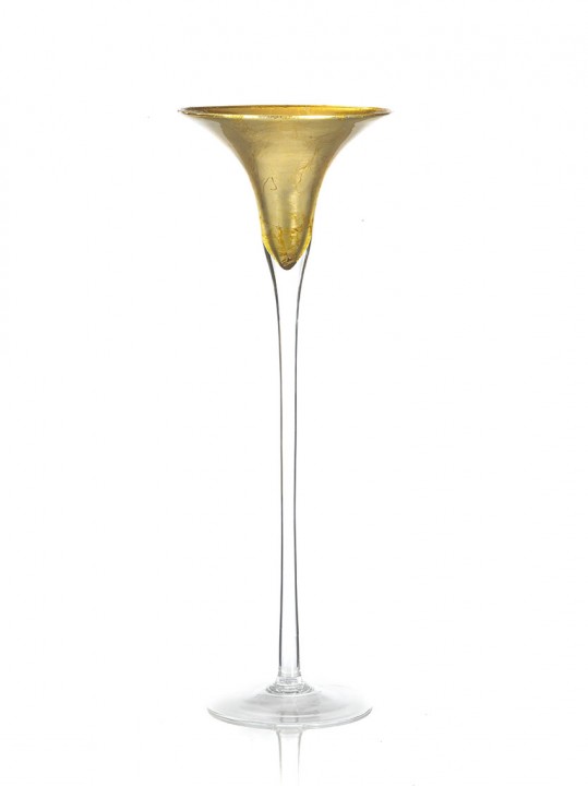 GOLD VASE MARTINI D 17 H 40 photo #1